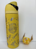 Personalized Hufflepuff Owala Water Bottle | Full Wrap Laser Engraved Harry Potter Bottle | Custom Name Hogwarts House Gift